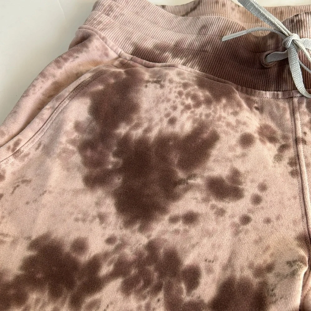 Lululemon Warm Down Jogger marble maroon pink tie dye drawstring waist pockets